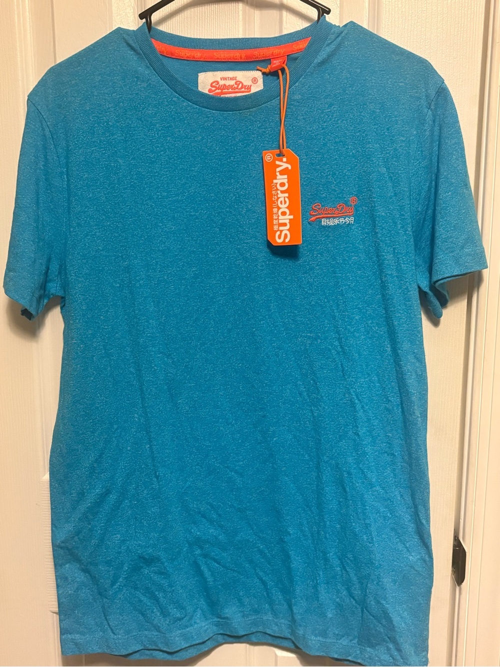 NWT Superdry Men’s Turquoise Short-Sleeve Tee